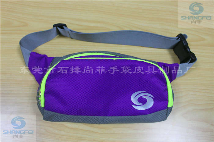 尚菲手袋,三袋加厚款紫色网格纹