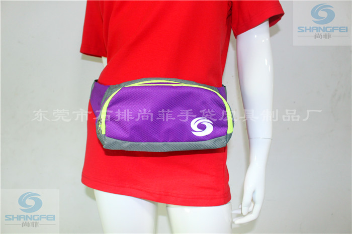 尚菲手袋,三袋加厚款紫色网格纹